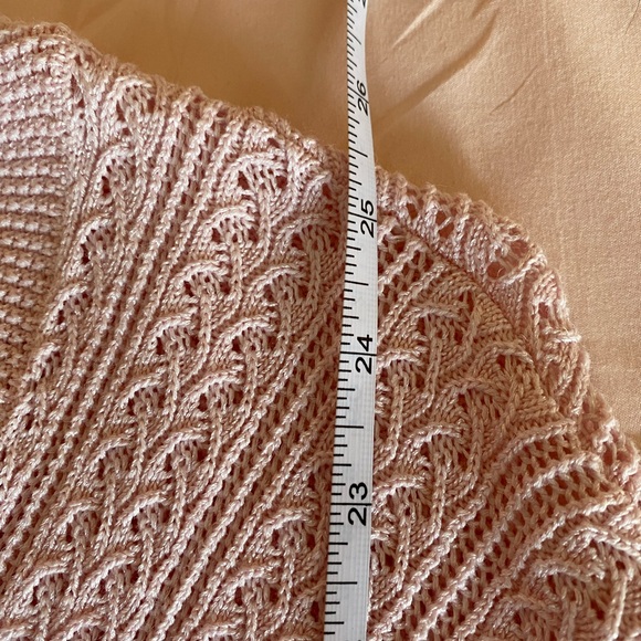 White House Black Market Light Pink V-Neck Sweater - Picture 9 of 9